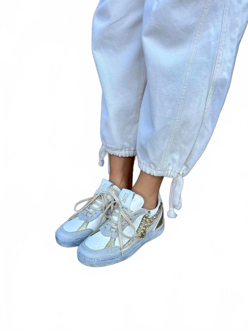 NEW A.S.98 women's gordy sneakers in ice/gold